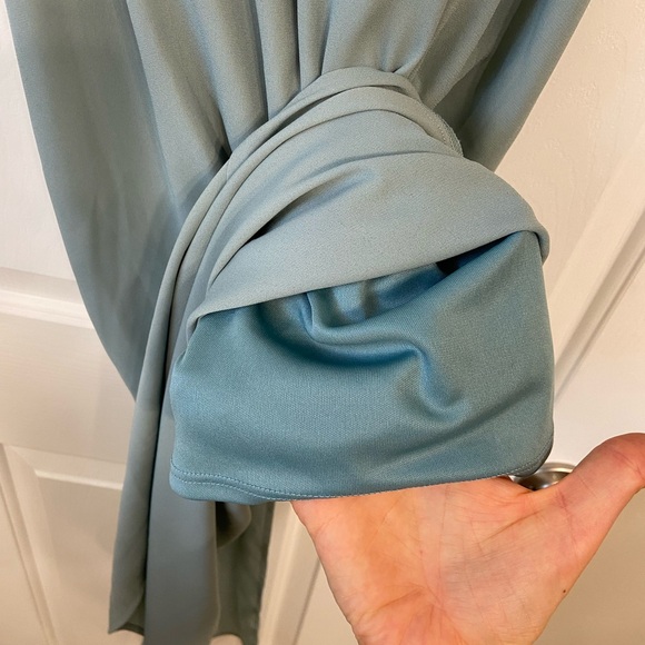 Show Me Your Mumu Jolie Silver Sage Maxi Dress Sz Medium - Picture 6 of 12